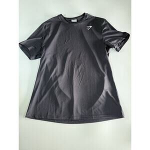 Gymshark Short Sleeve Athletic T Shirt Men's X-Large Black